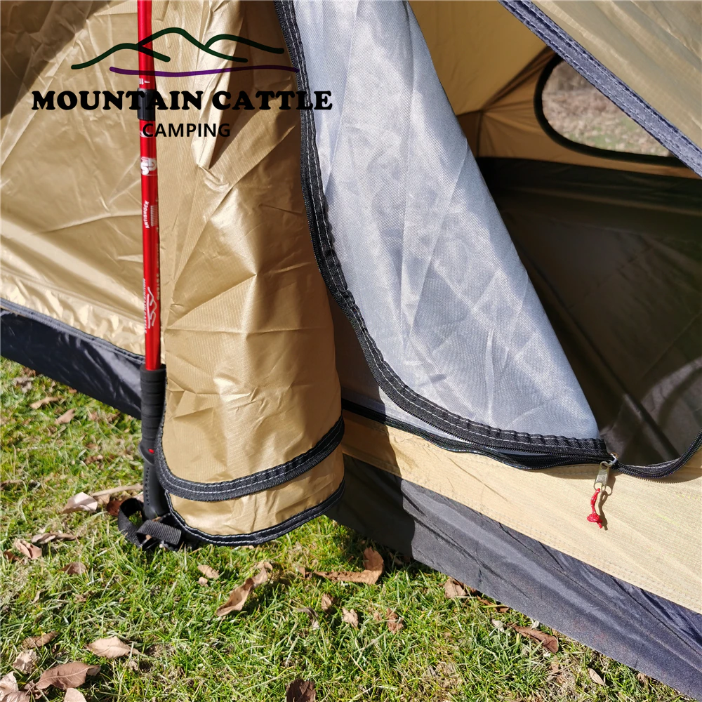 Cheap Goat Tents Ridge 2 Man Ultralight Single Layer A shape Tent Trekking Hiking Rainproof Travel Equipment Tents 